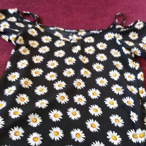 Sunflower cold shoulder blouse
